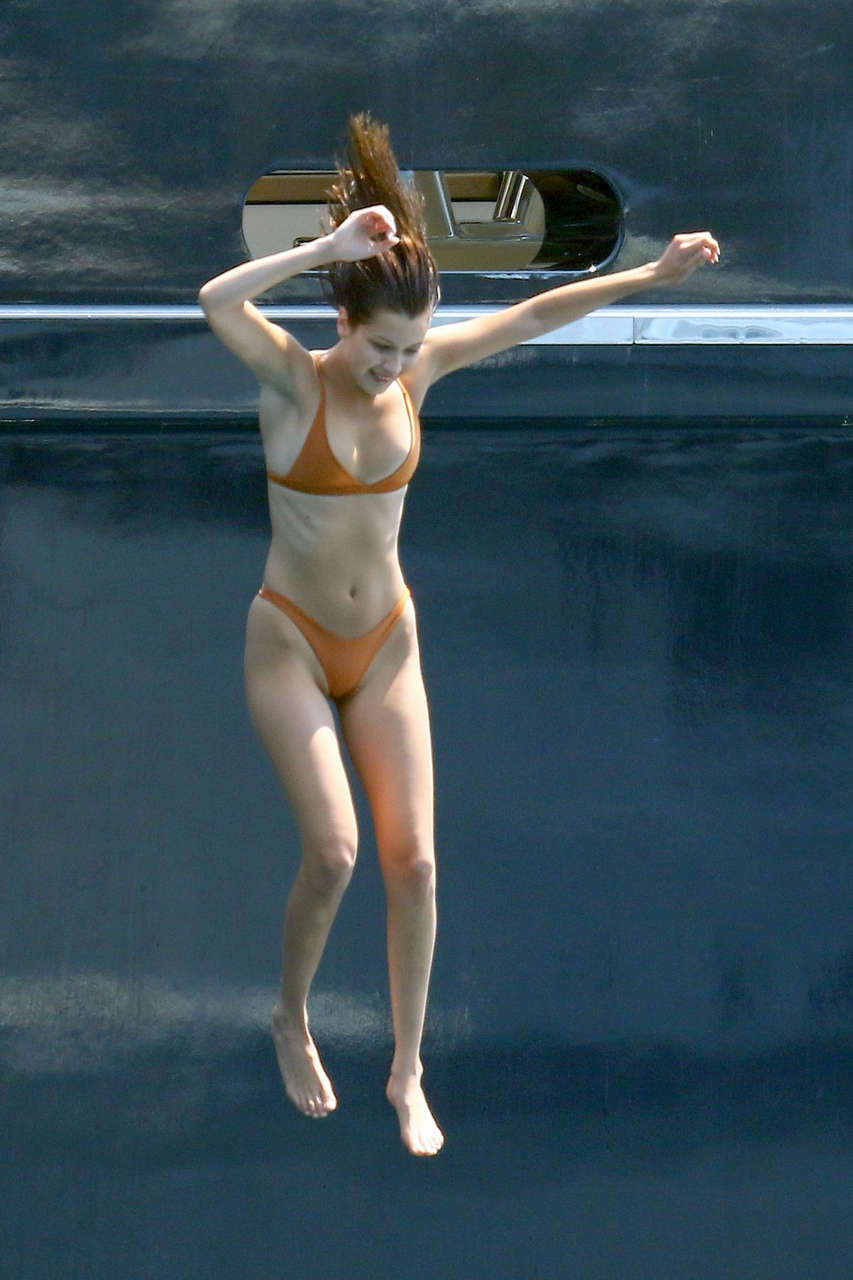 Bella Hadid Bikini Vacation Monaco