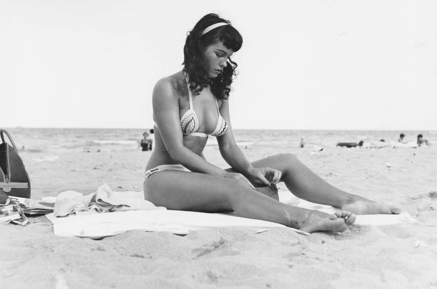 Bettie Page At The Beach NSF