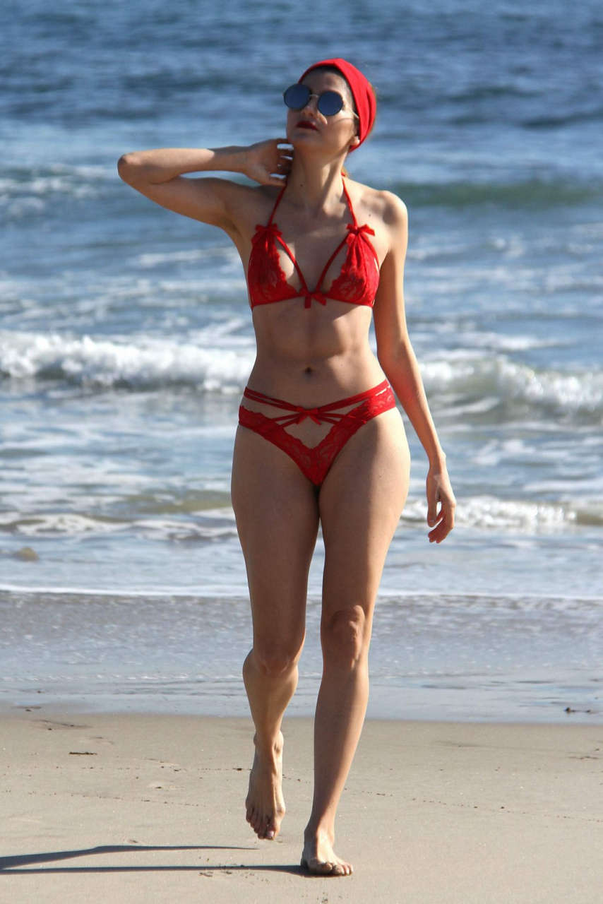Blanca Blanco Bikini Beach Malibu