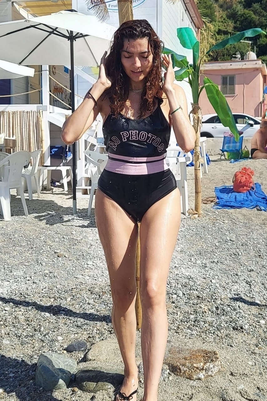 Blanca Blanco Swimsuiit Beach Sicily