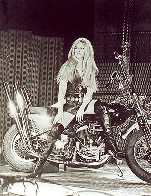 Brigitte Bardot On A Harley NSF
