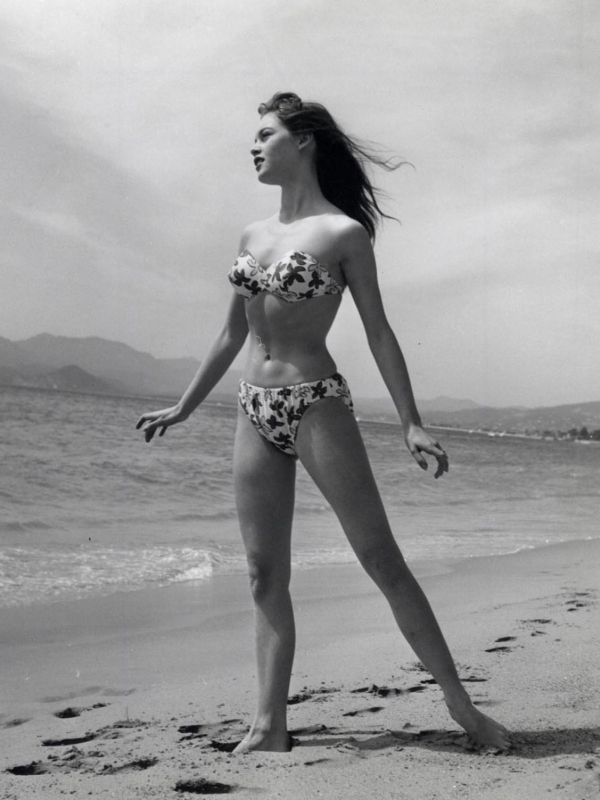 Brigitte Bardot On The Beach 1953 NSF