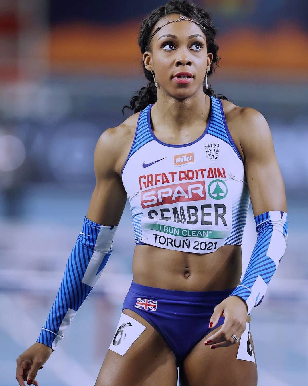 British Hurdler Cindy Sembe