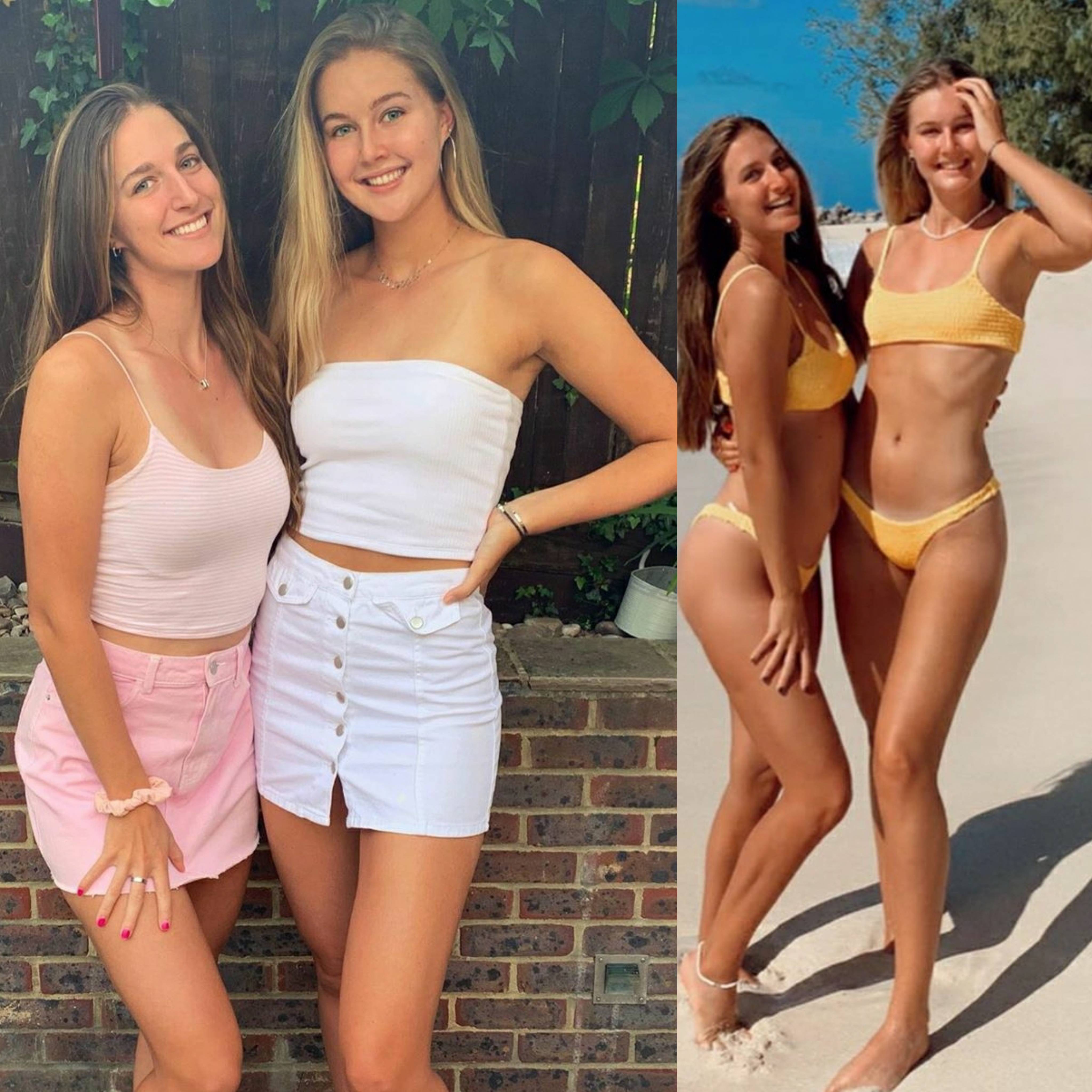 British Tennis Player Sisters Holly And Scarlett Hutchinso