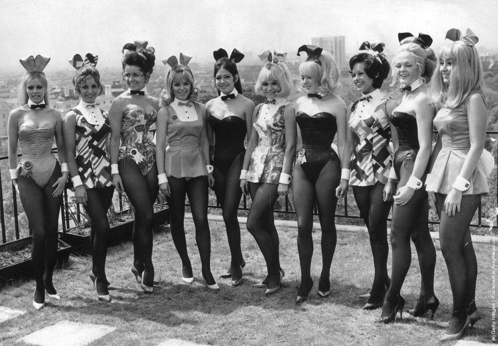 Bunny Girls On The Roof Of The Playboy Club London 1976 NSF