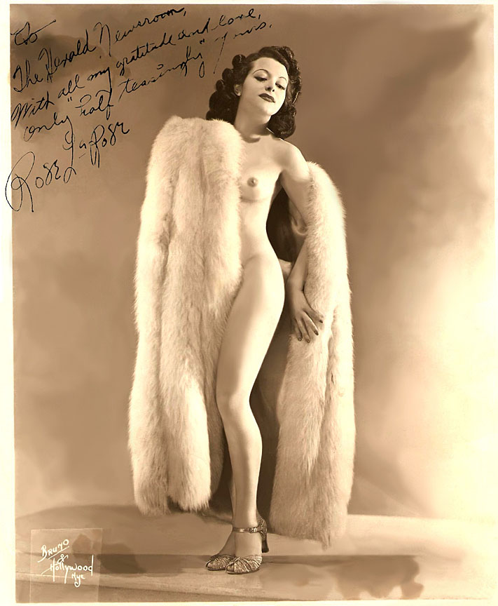 Burlesque Dancer Rose La Rose Ca 1950 NSF