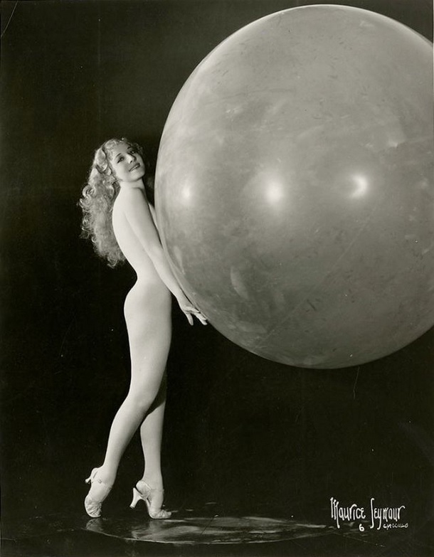 Burlesque Dancer Sally Rand Most Known For Her Famous Balloon Bubble Dance 1930s 40s NSF