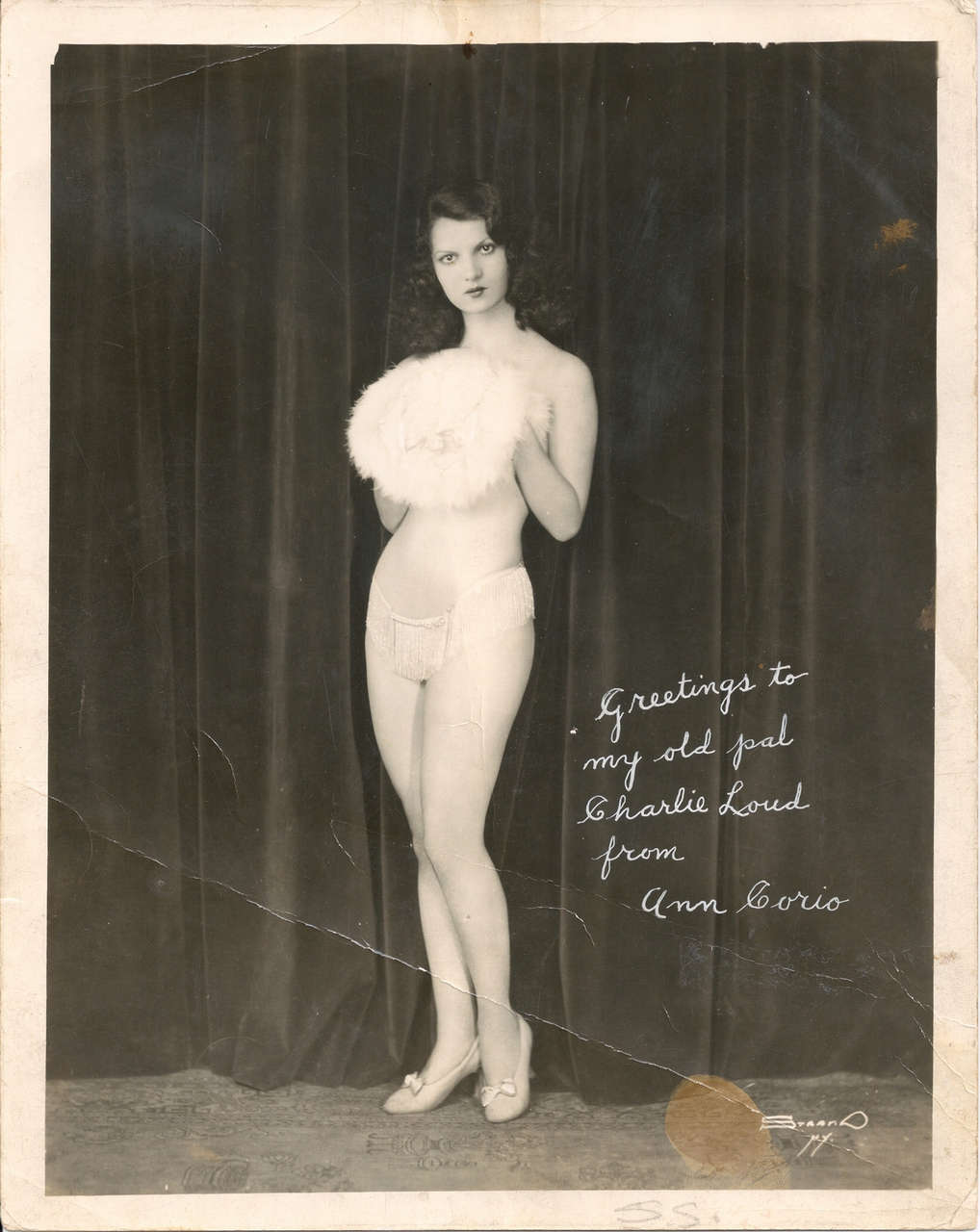 Burlesque Ecdysiast And Actress Ann Corio Ca 1930s NSF