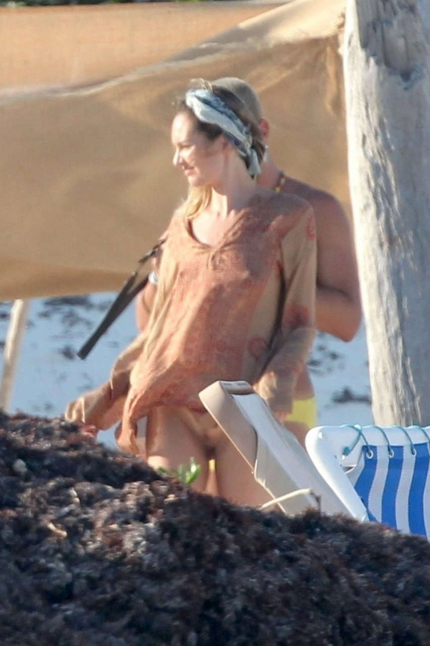 Candice Swanepoel Fully Nude At The Beach Aic NSFW