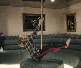 Cara Delevingne On A Sexy Pole NSFW