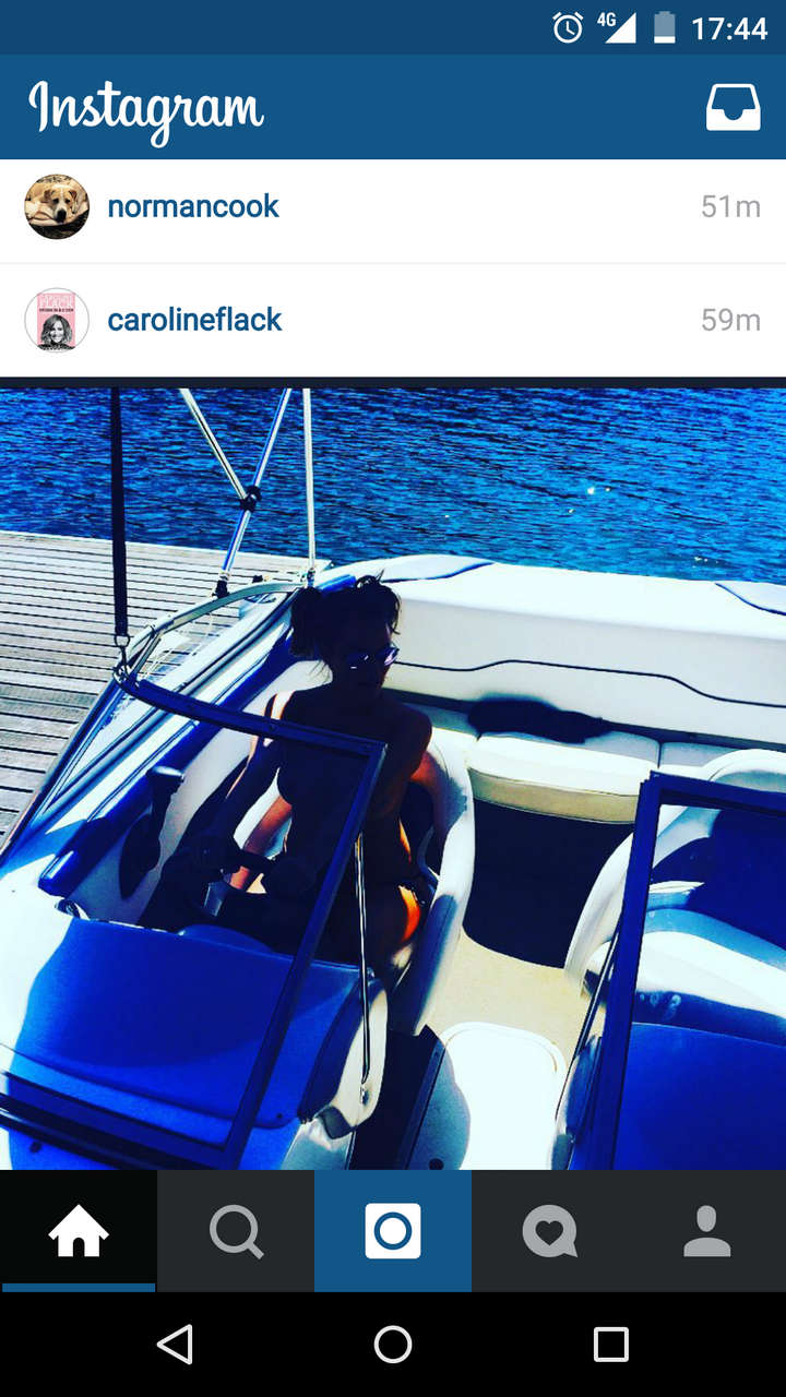 Caroline Flack On Instagram Brightened NSFW