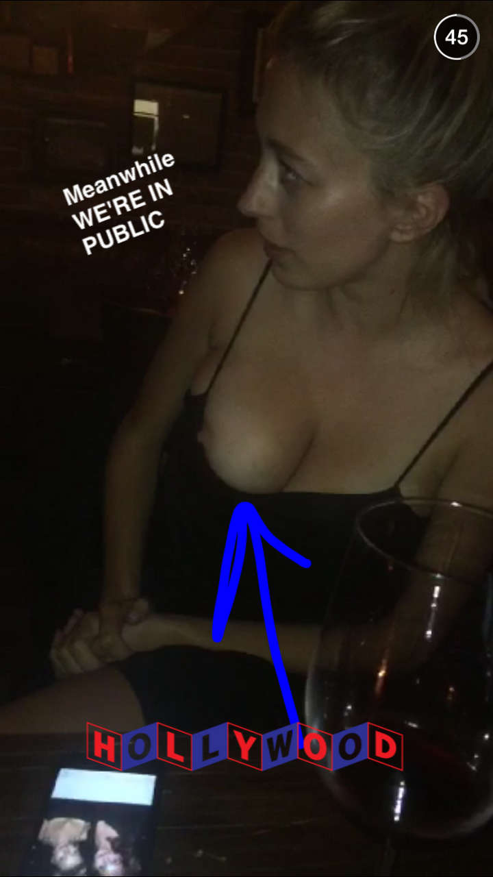 Caroline Vreelands Big 32f Titty Pops Out In Public NSFW