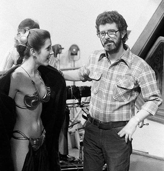 Carrie Fisher On Set NSF