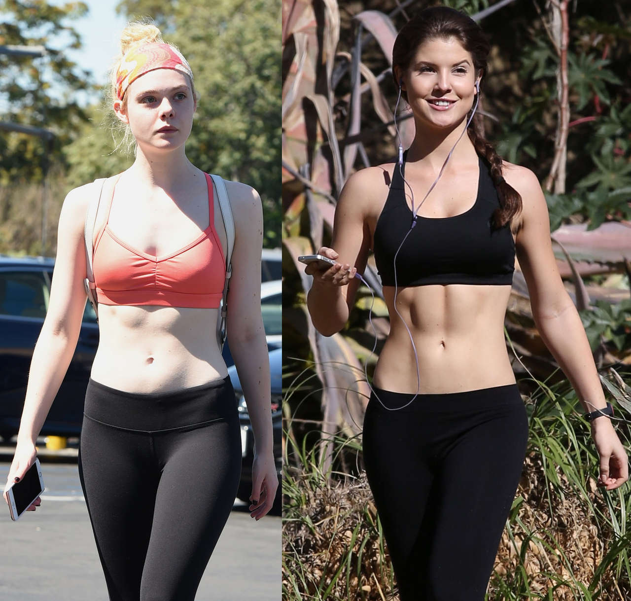 Celebrity Abs Battle Elle Fanning Vs Amanda Cern