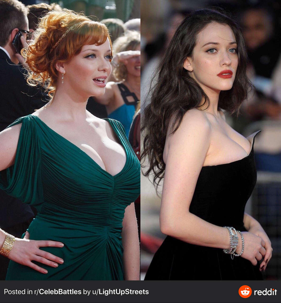 Christina Hendricks Kat Dennings Boob