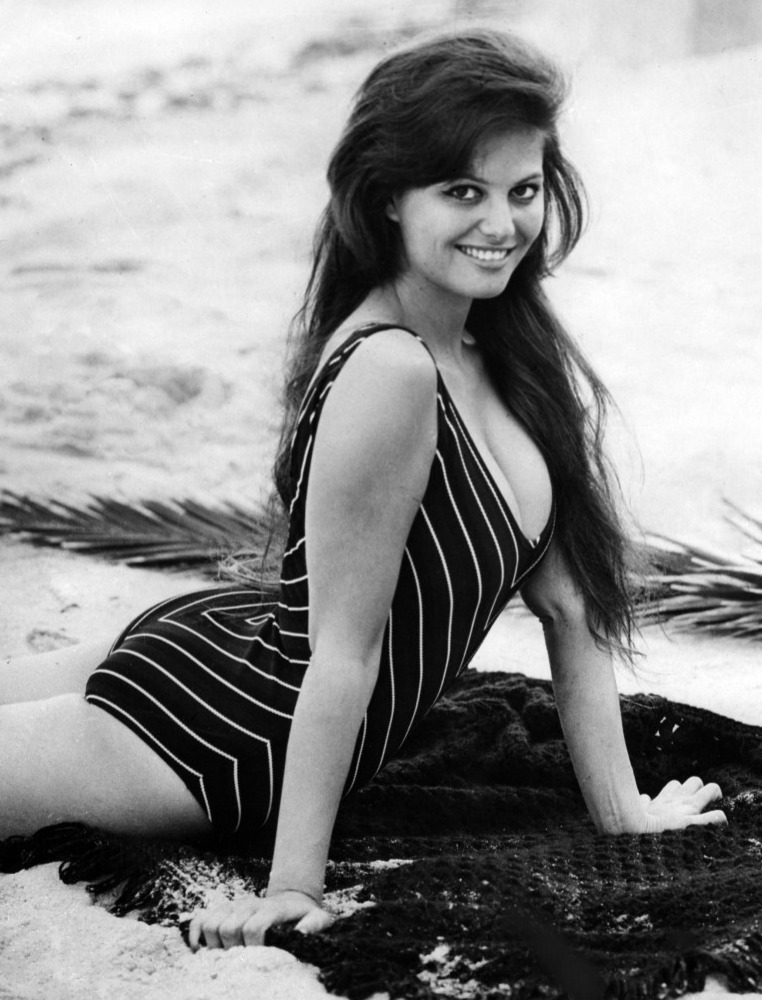 Claudia Cardinale At The Beach NSF