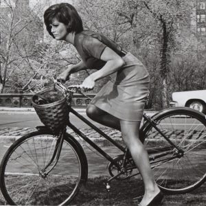 Claudia Cardinale Rides A Bike In Central Park NSF