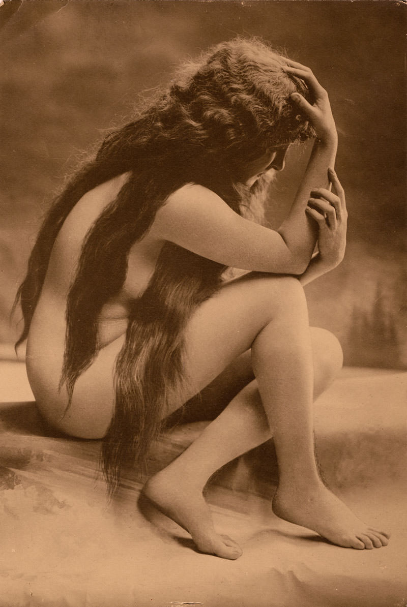 Contemplation Photographed By Charles Wesley Gilhousen C 1915 NSF