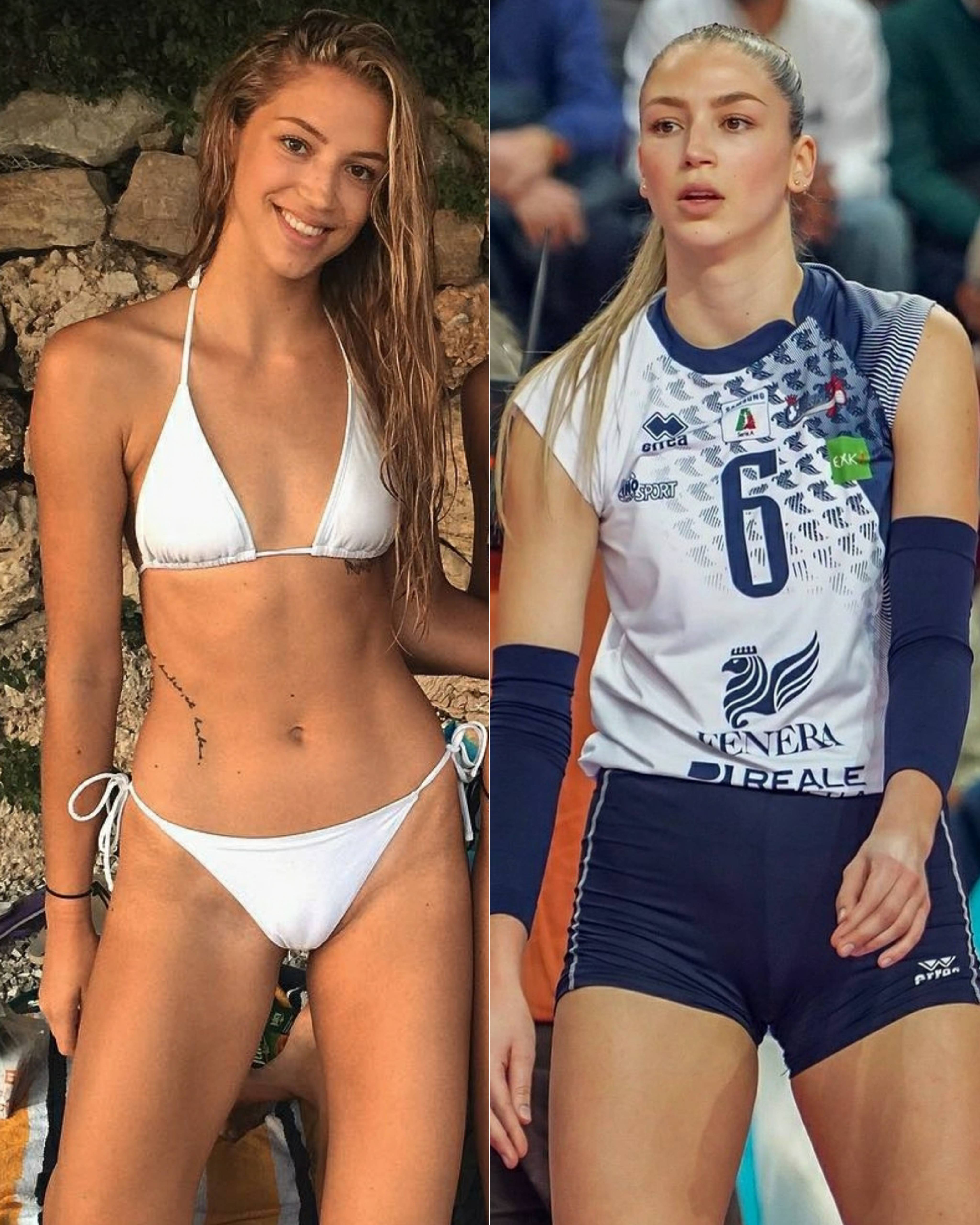 Croatian Volleyball Player Barbara Dapi