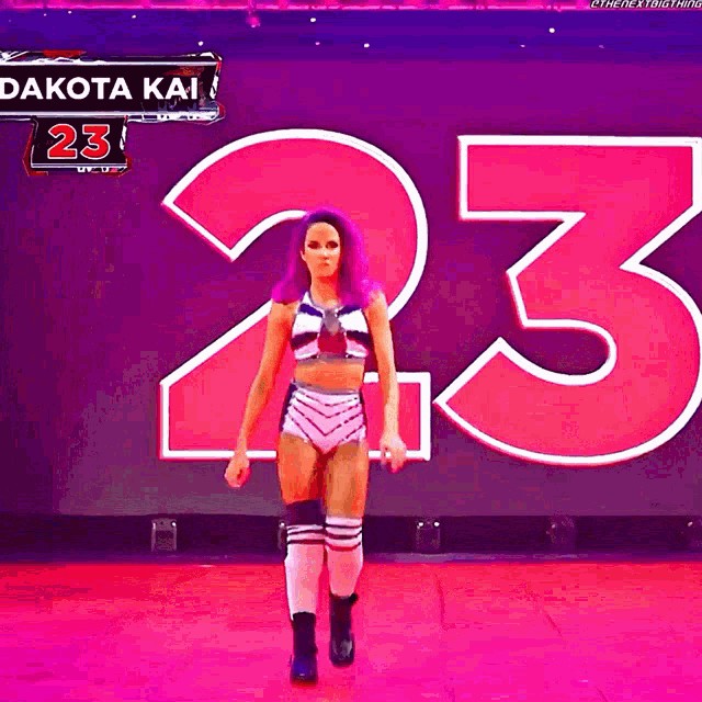 Dakota Kai With Sexy Purple Hair NSFW