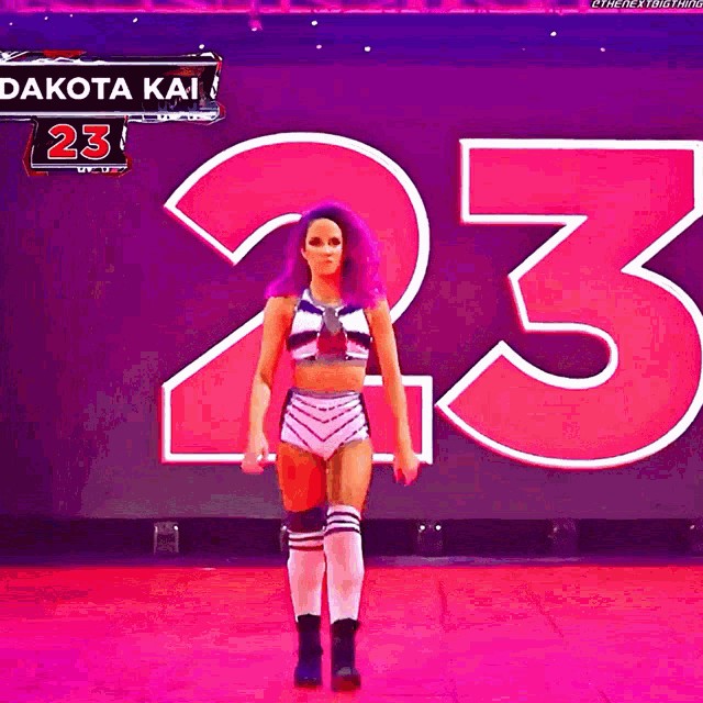 Dakota Kai With Sexy Purple Hair NSFW