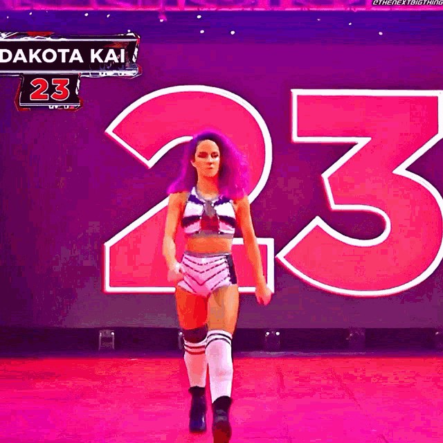 Dakota Kai With Sexy Purple Hair NSFW