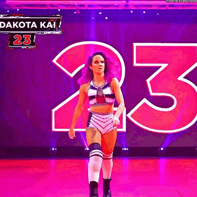 Dakota Kai With Sexy Purple Hair NSFW