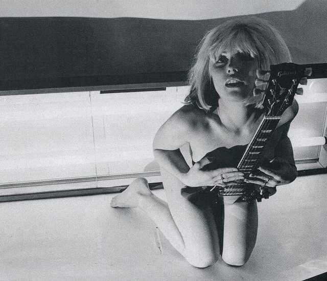 Debbie Harry Wearing A Guitar Circa 1976 NSFW