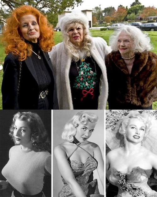 December 2008 Tempest Storm Gloria Pall And Dixie Evans At Bettie Pages Funeral NSF