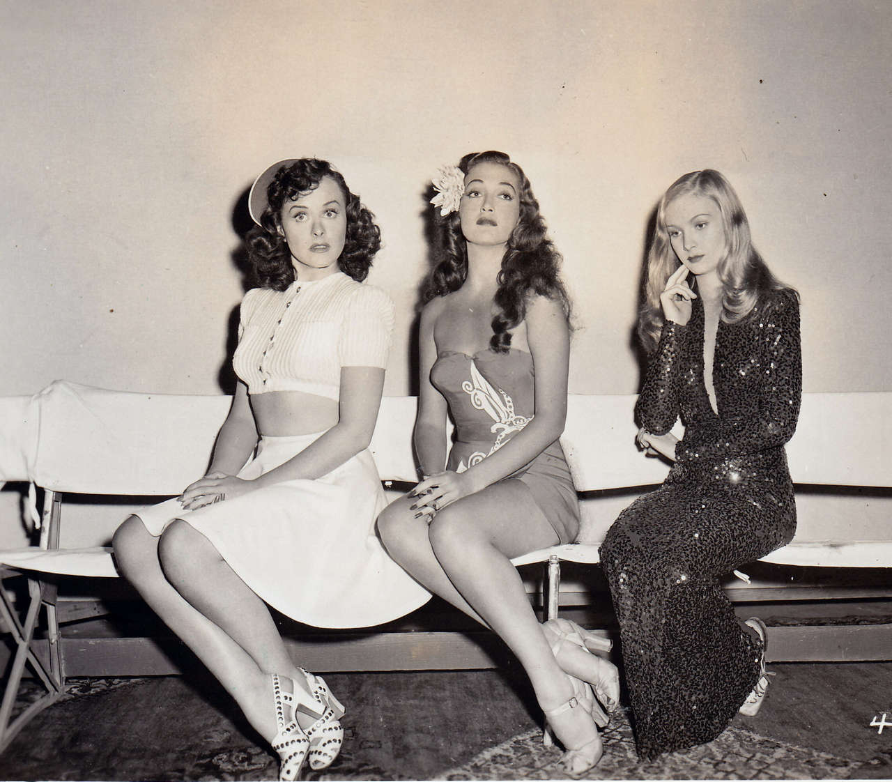 Dorothy Lamour Paulette Goddard And Veronica Lake 1942 NSF