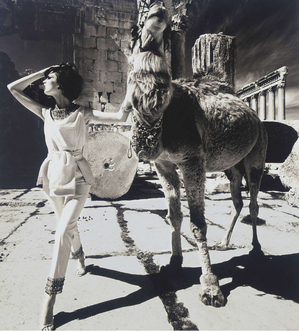 Dorothy Mcgowan Andamp Camel Baalbek 1961 NSF