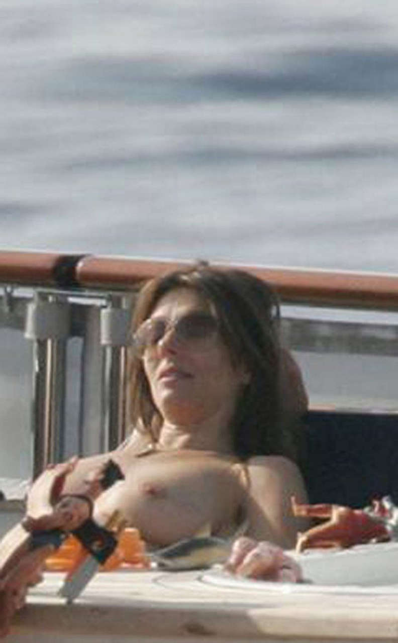 Elizabeth Hurley Topless Voyeur Collection NSFW