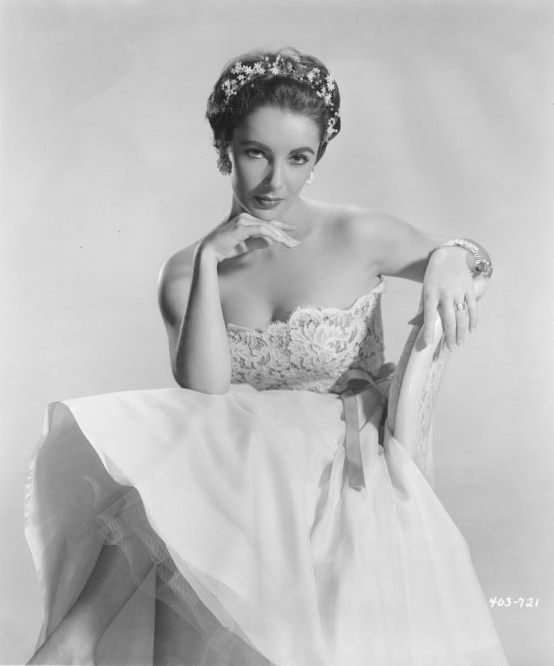 Elizabeth Taylor In A Wedding Dress 1960s NSF