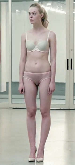 Elle Fanning In Her Underwear Abs