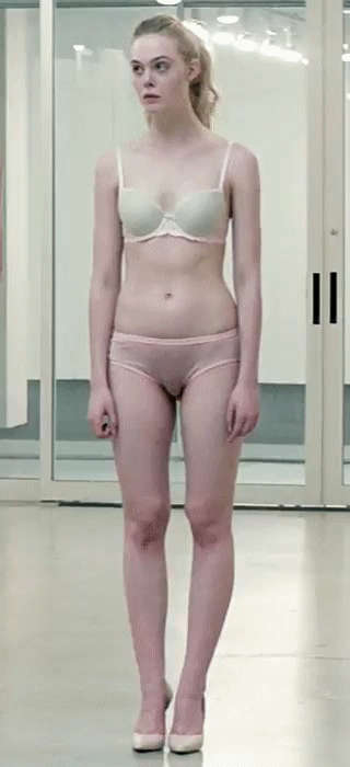 Elle Fanning In Her Underwear Abs