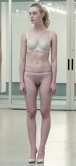 Elle Fanning In Her Underwear Abs