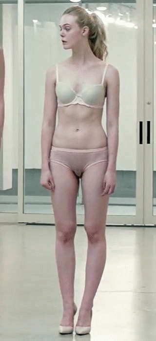 Elle Fanning In Her Underwear Abs