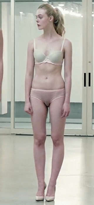 Elle Fanning In Her Underwear Abs