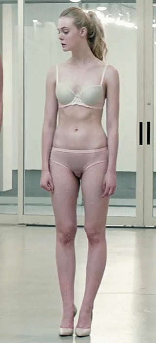 Elle Fanning In Her Underwear Abs