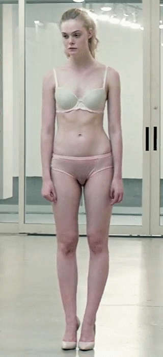 Elle Fanning In Her Underwear Abs