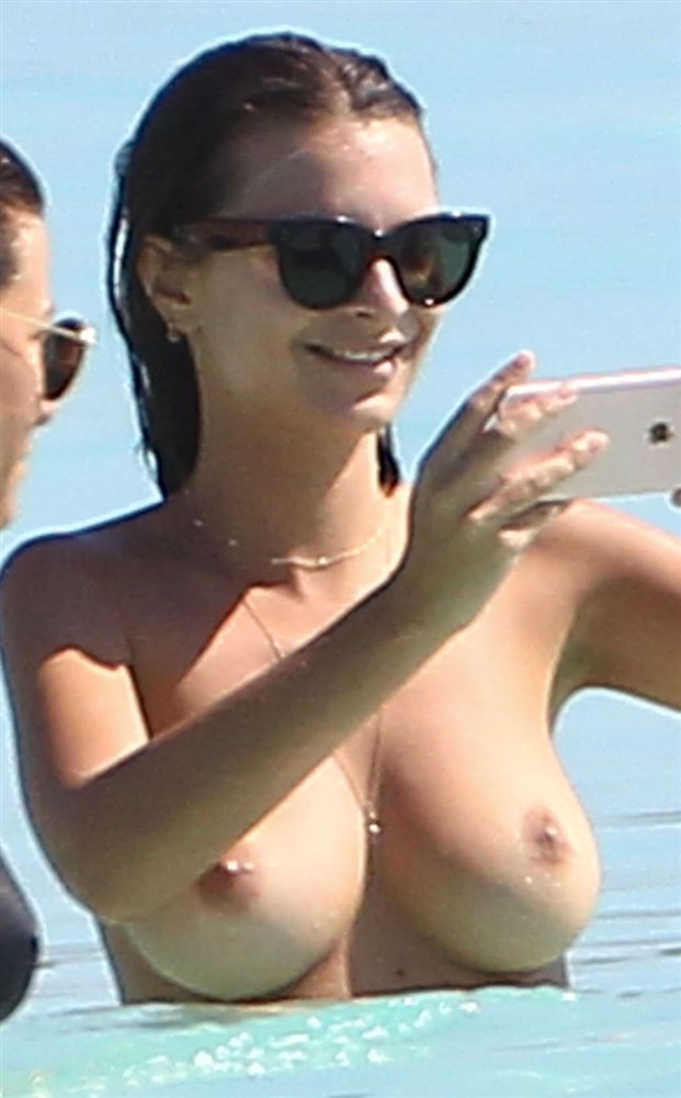 Emily Ratajkowski Topless On The Beach NSFW