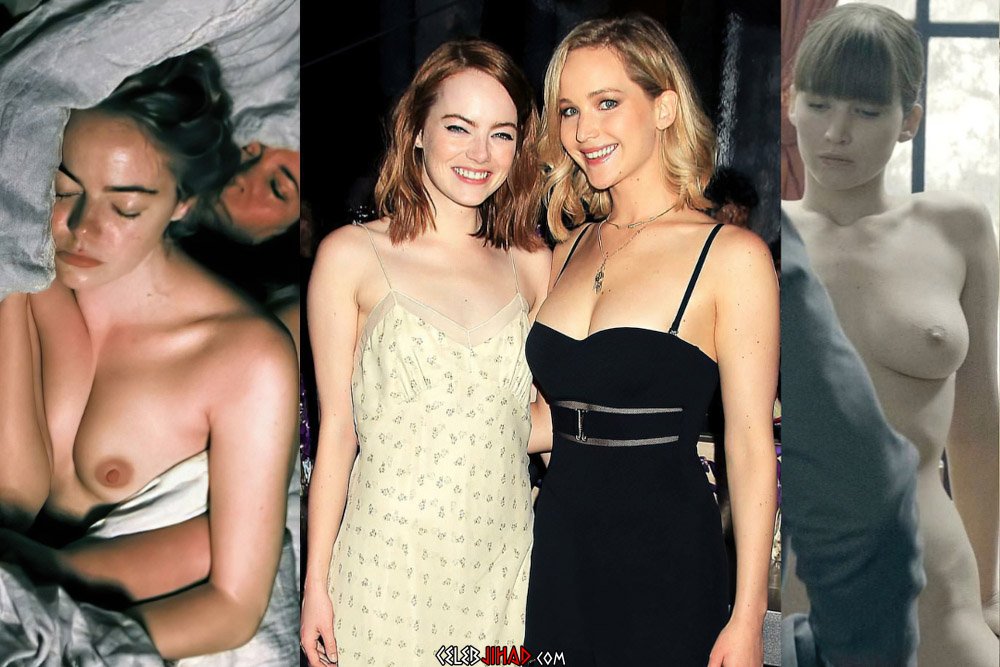 Emma Stone And Jennifer Lawrence NSF