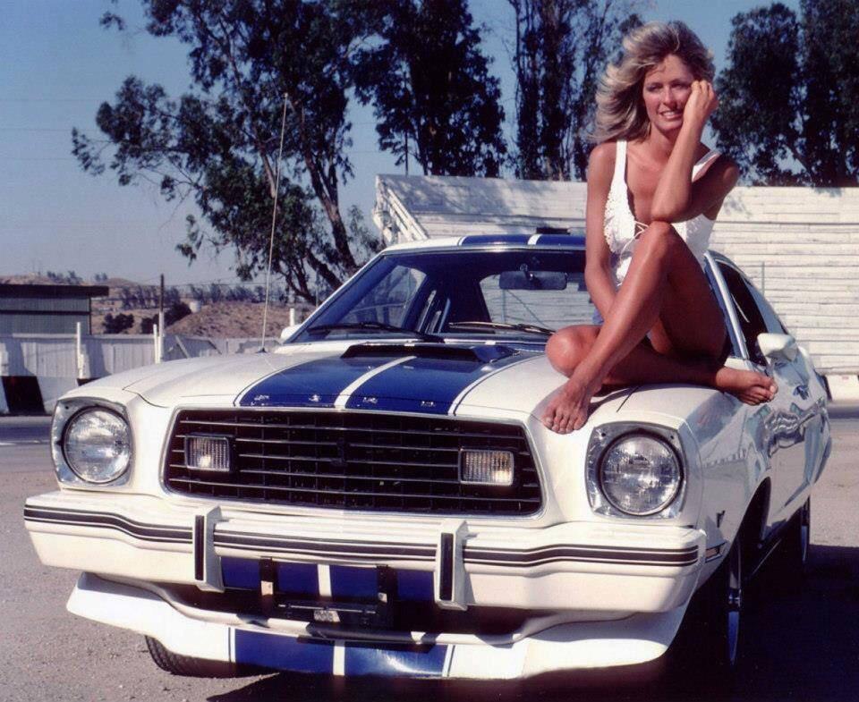Farrah Fawcett And Her Mustang Ii 1976 NSF