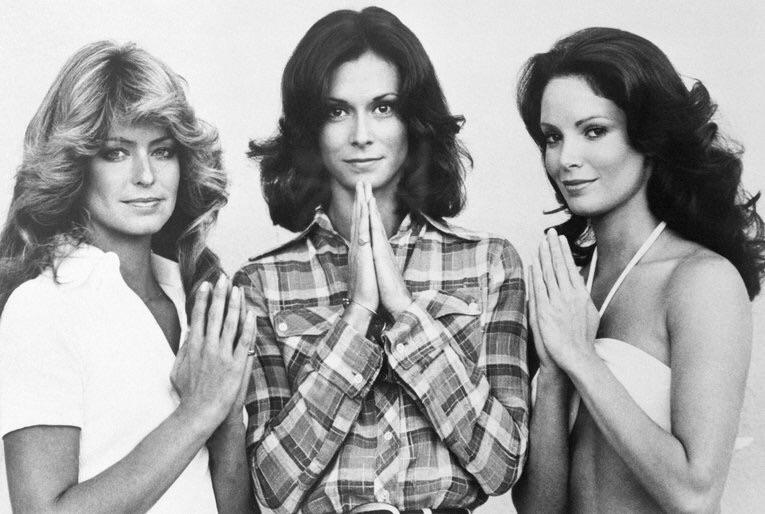 Farrah Fawcett Kate Jackson And Jaclyn Smith In A Promotional Photo For Charlies Angels 1976 NSF
