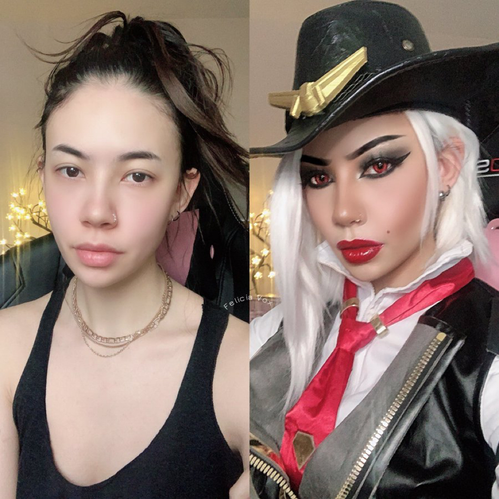 Felicia Vox As Ashe From Overwatch Cosplay Transformation Nud