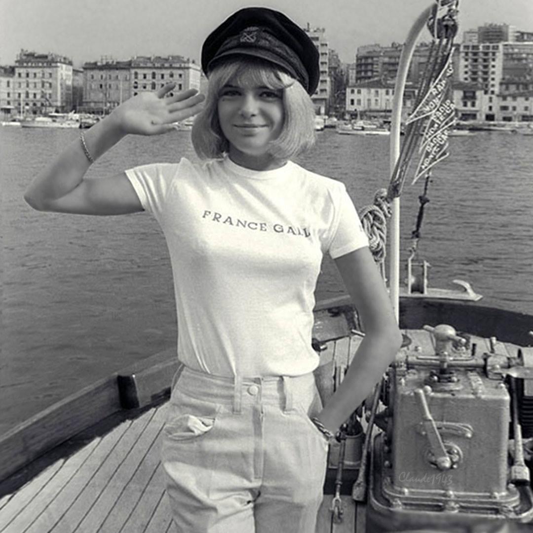 France Gall On A Boat In 1965 NSF