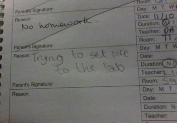 Funny Detention Slips NSFW