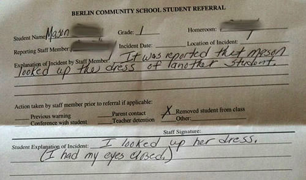 Funny Detention Slips NSFW