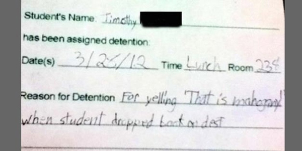 Funny Detention Slips NSFW