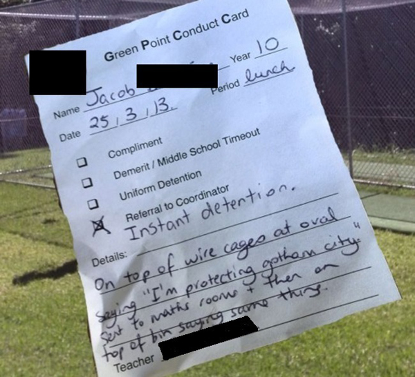 Funny Detention Slips NSFW